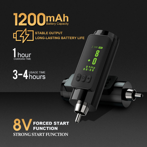 Professional 1200mAh Mini RCA Tattoo Power Supply – Long-Lasting Battery for Optimal Performance
